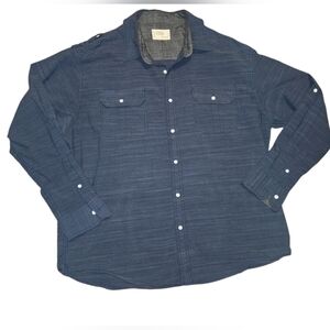 Men's Free Planet Button Down Shirt Jacket, Shacket, Size 2X